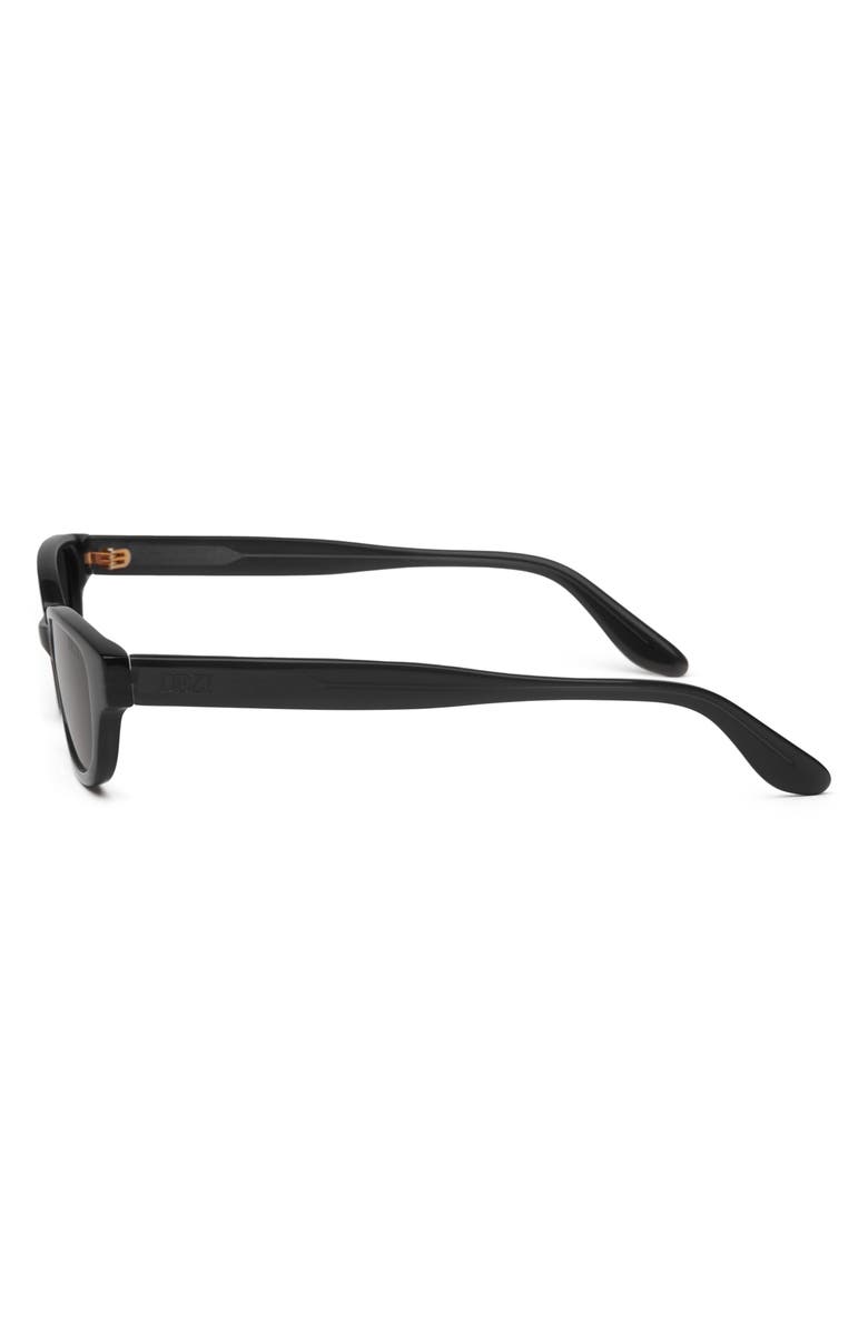 DEZI Gia Rectangular Gradient Sunglasses, Alternate, color, Gia Black / Brown