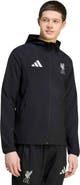 adidas Men's adidas Black Liverpool Tiro Travel Full-Zip Windbreaker