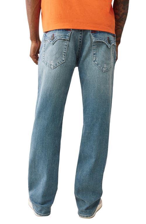 True Religion Billy Flap Relaxed Bootcut Jeans In Blue