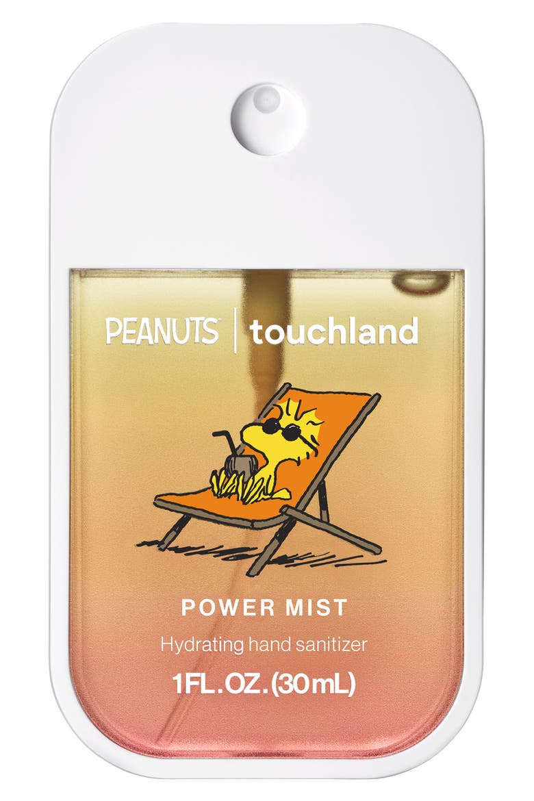 Peanuts Power Mist Beach Coco Hydrating Hand Sanitizer, Main, color, BEACH COCO