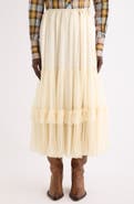 Chloé Tiered Silk Mousseline Skirt