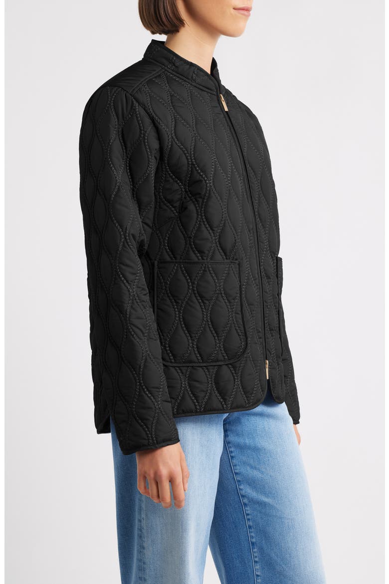 Aros 06 Quilted Jacket, Alternate, color, BLACK