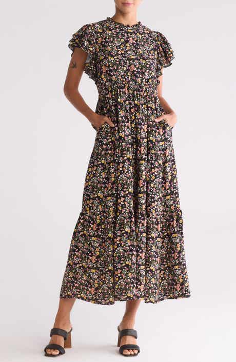 BY DESIGN Fatima Ruffled Tiered Maxi Dress