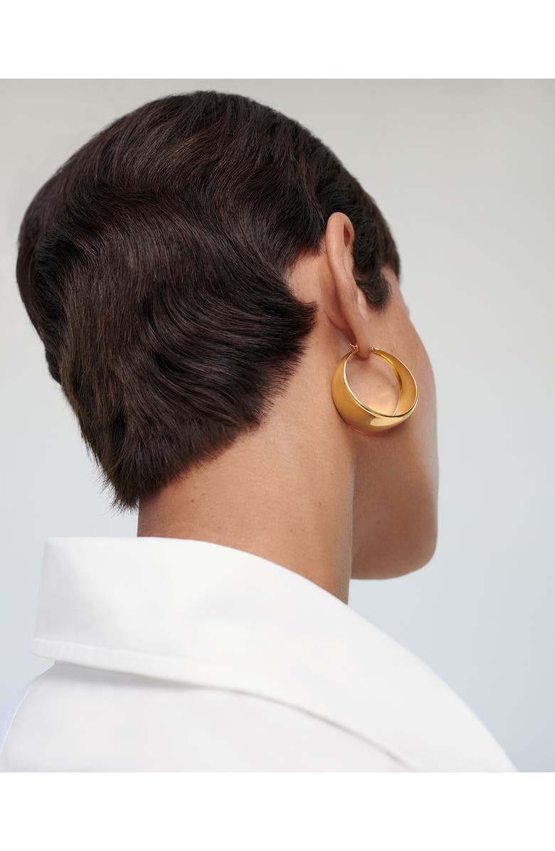 Monica Vinader x Kate Young Large Hoop Earrings, Alternate, color, 18Ct Gold Vermeil