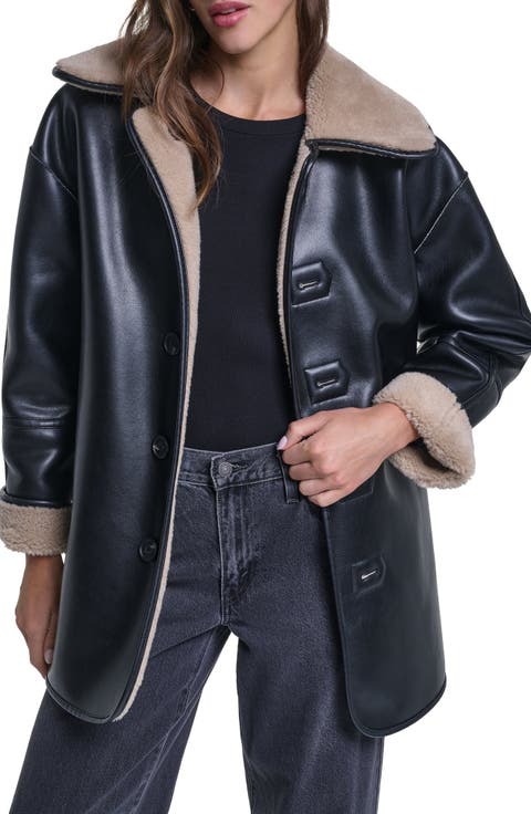 Reversible Faux Shearling Coat