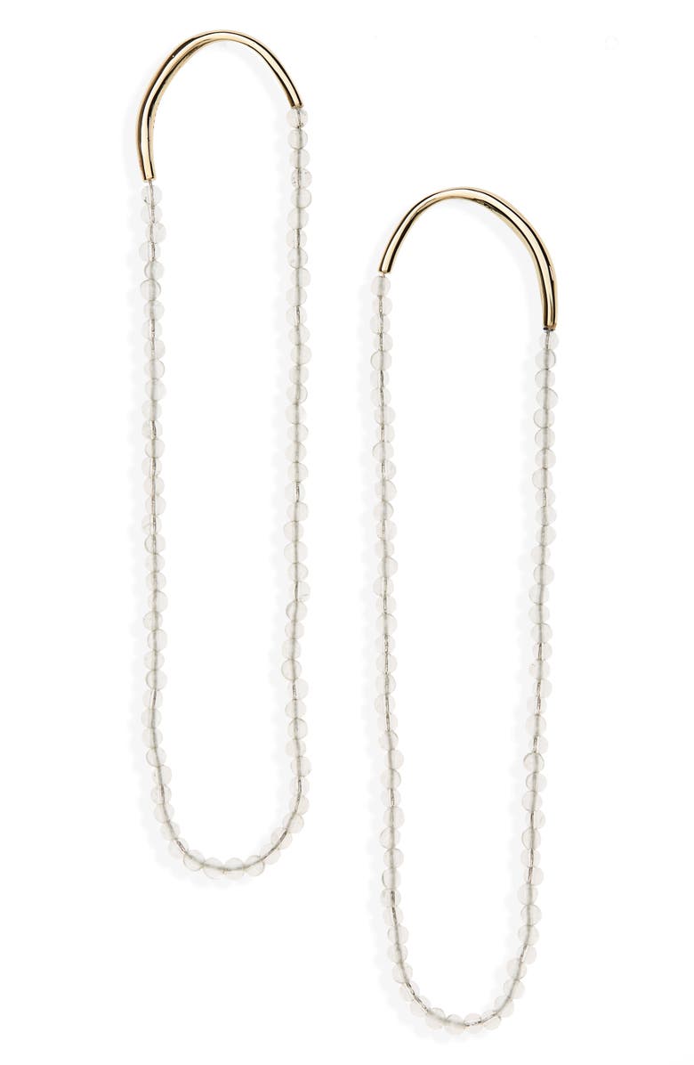 FARIS Long Filo Drop Earrings, Main, color,