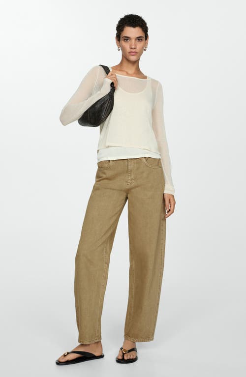MANGO MANGO HIGH WAIST SLOUCHY BARREL JEANS