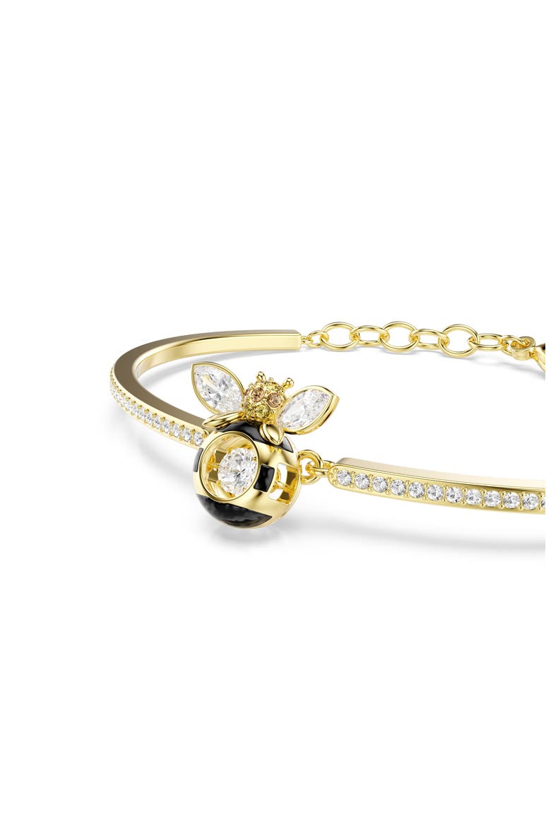 Idyllia Bee Charm Bangle Bracelet, Alternate, color, GOLD/ MULTI