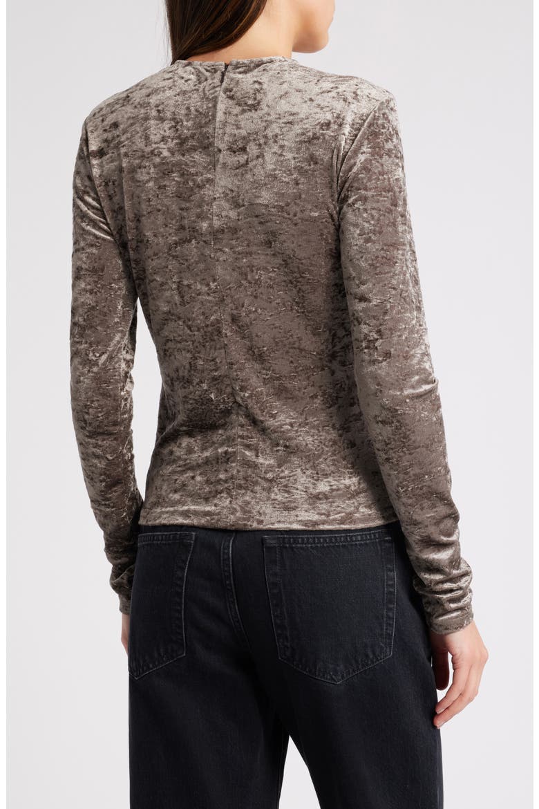 Crushed Velvet Top, Alternate, color, DUSK