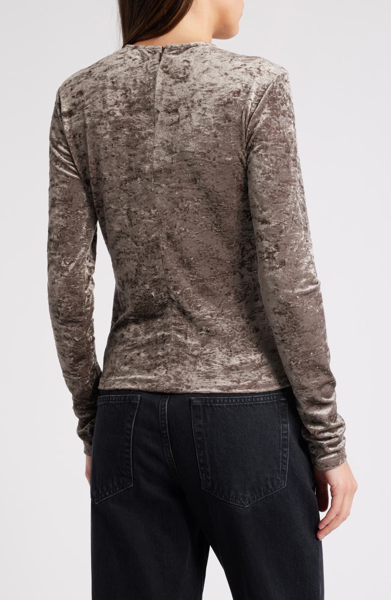 FRAME Crushed Velvet Top, Alternate, color, Dusk