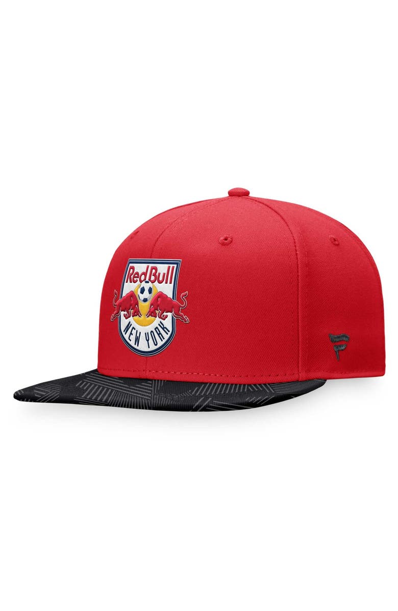 FANATICS Men's Fanatics Branded Red New York Red Bulls Iconic Defender Snapback Hat, Main, color, 