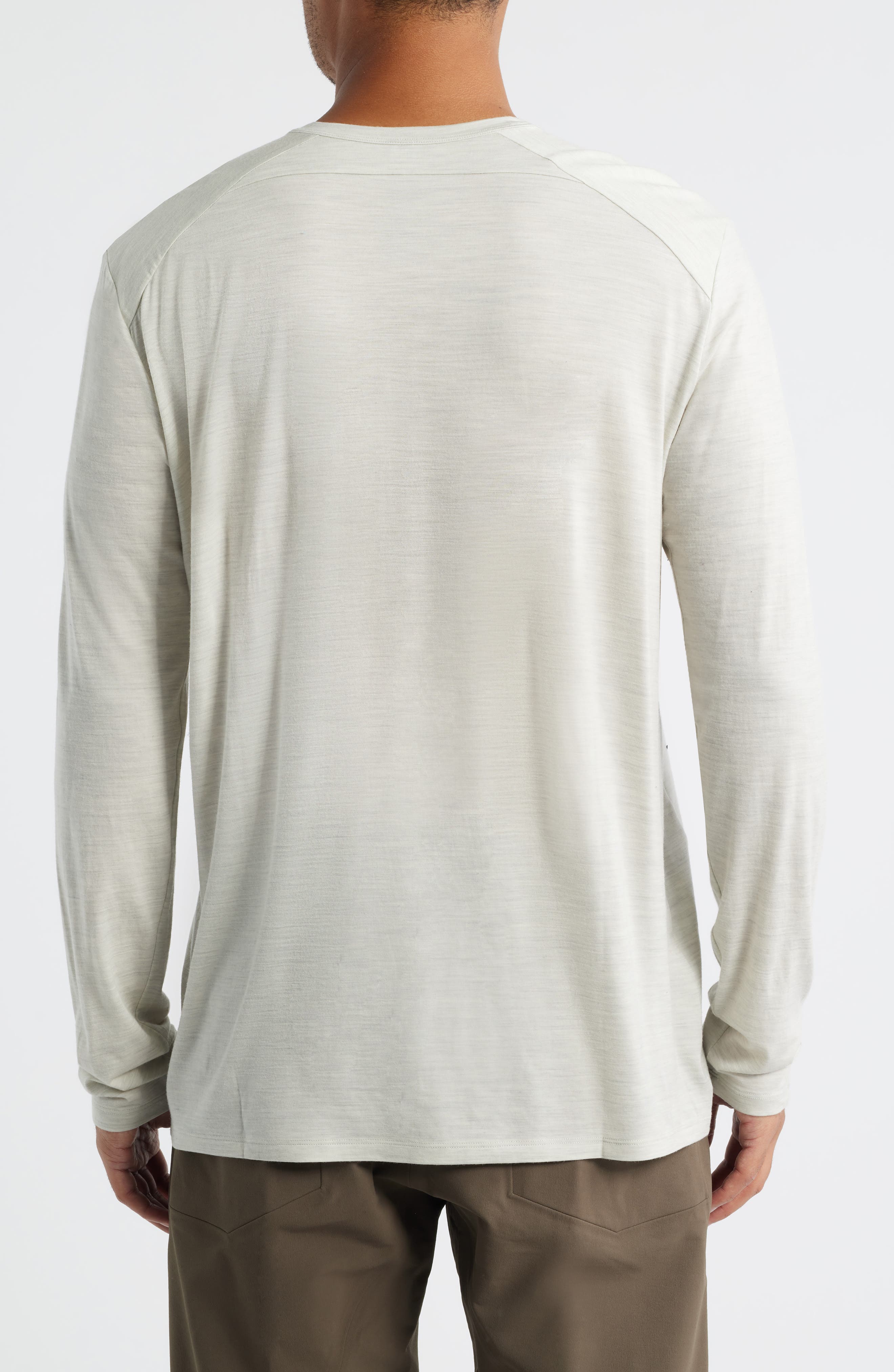 Frame Long Sleeve Wool Blend T-Shirt - image 4