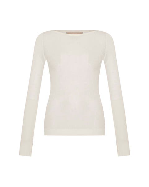 Ersa Pointelle Argyle Pullover