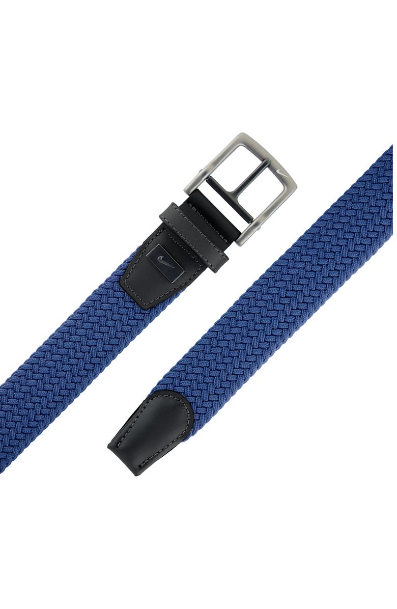 Nike Golf Tour Woven Stretch Belt, Alternate, color, Navy