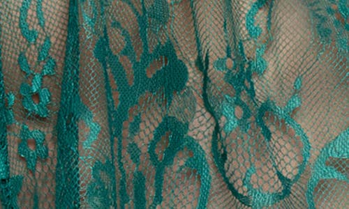 Roma Confidential Mid Summer Night Lace Romper In Golf Green