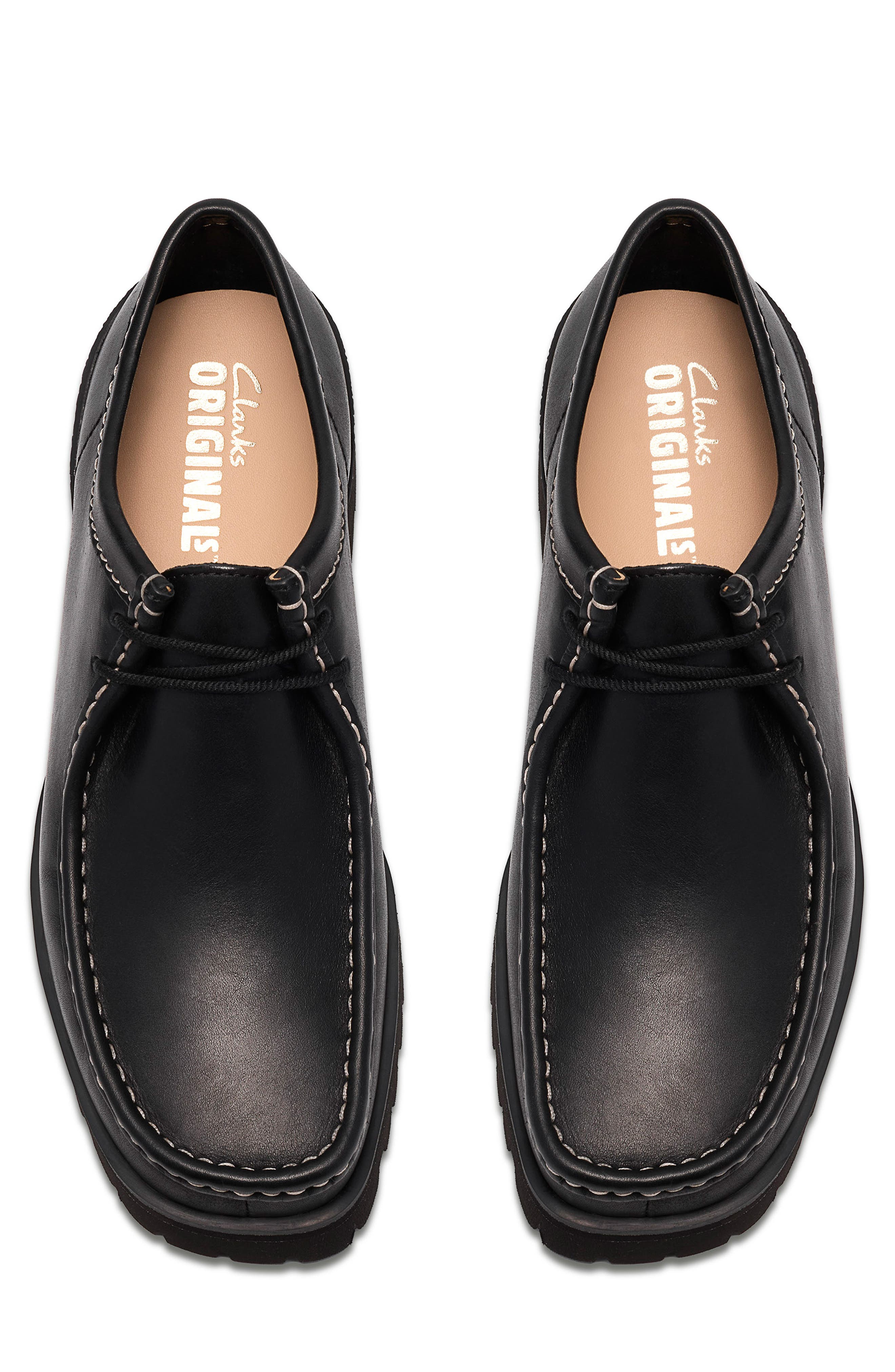 Walla Yukoner Lug Sole Shoe, Alternate, color, BLACK LEATHER