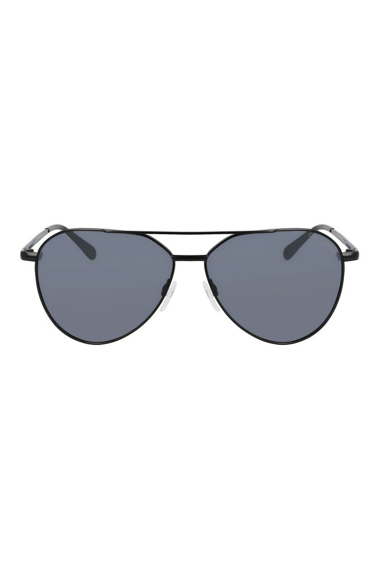 61mm Aviator Sunglasses, Main, color, BLACK