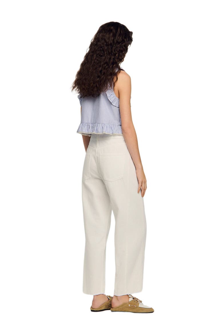 Barrel jeans, Alternate, color, White