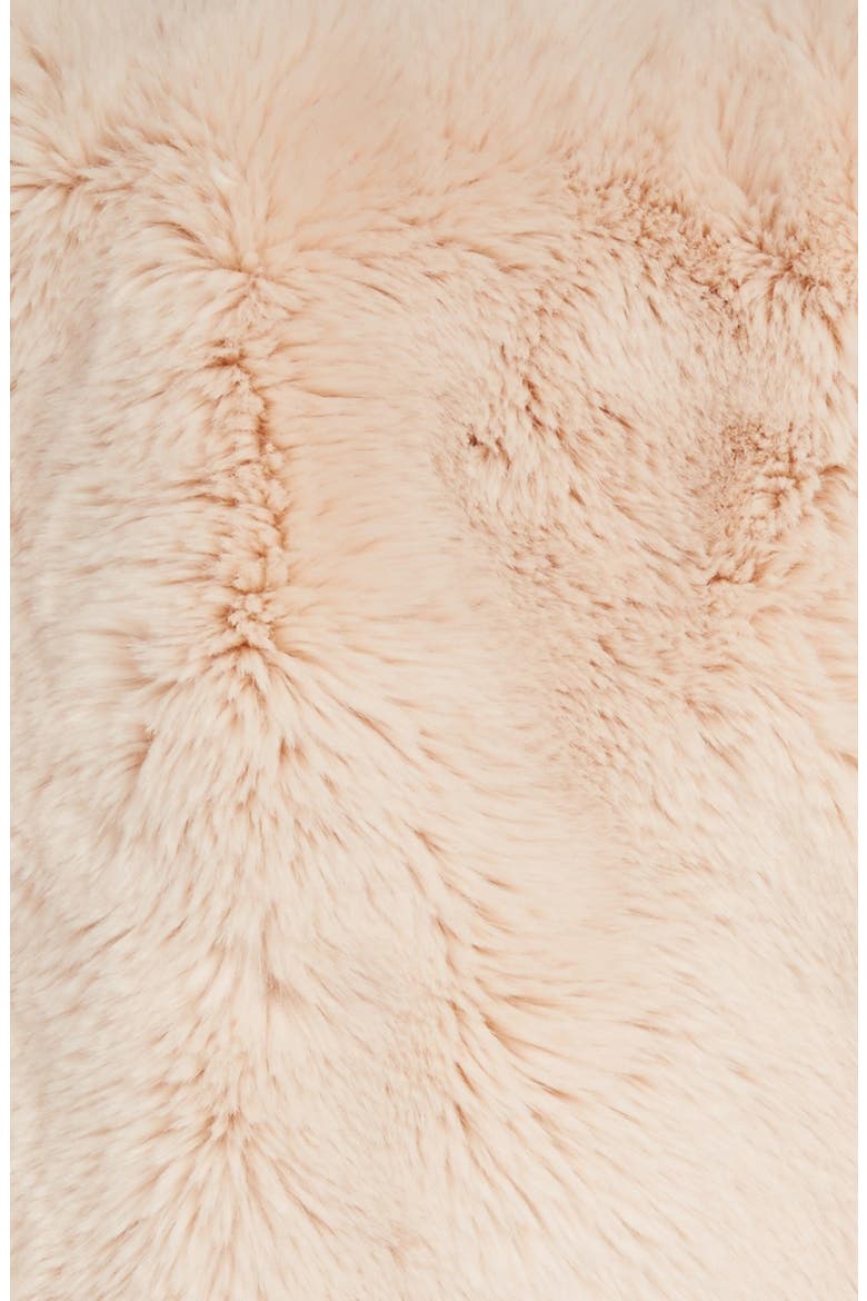 Faux Fur Throw, Alternate, color, PINK PEONY BUD