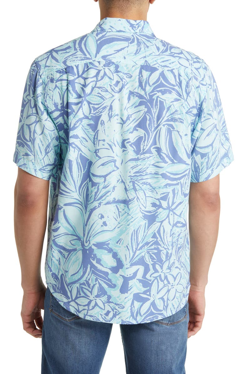 Tommy Bahama Veracruz Cay Impressions Floral Short Sleeve Button-Up Shirt, Alternate, color, 