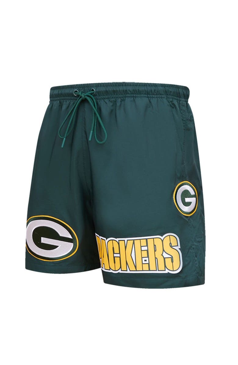PRO STANDARD Men's Pro Standard Green Green Bay Packers Woven Shorts, Alternate, color, Green