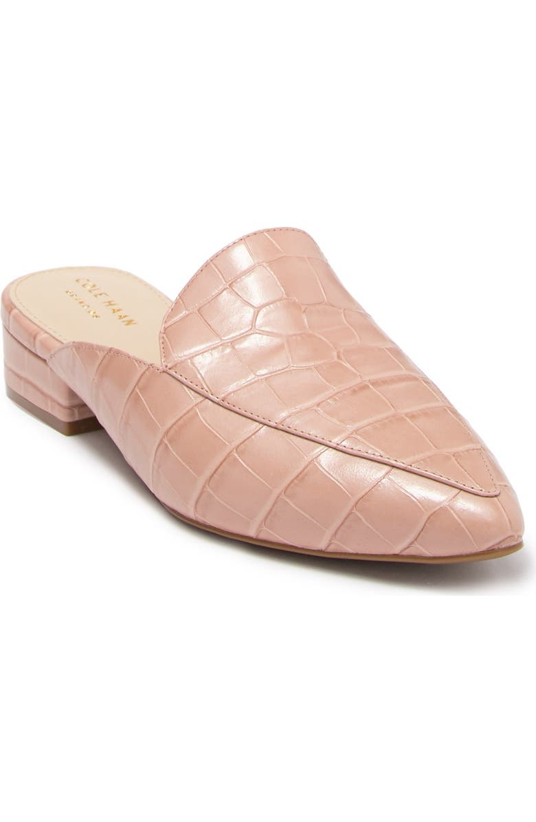 Cole Haan Piper Alligator Embossed Leather Mule, Main, color,