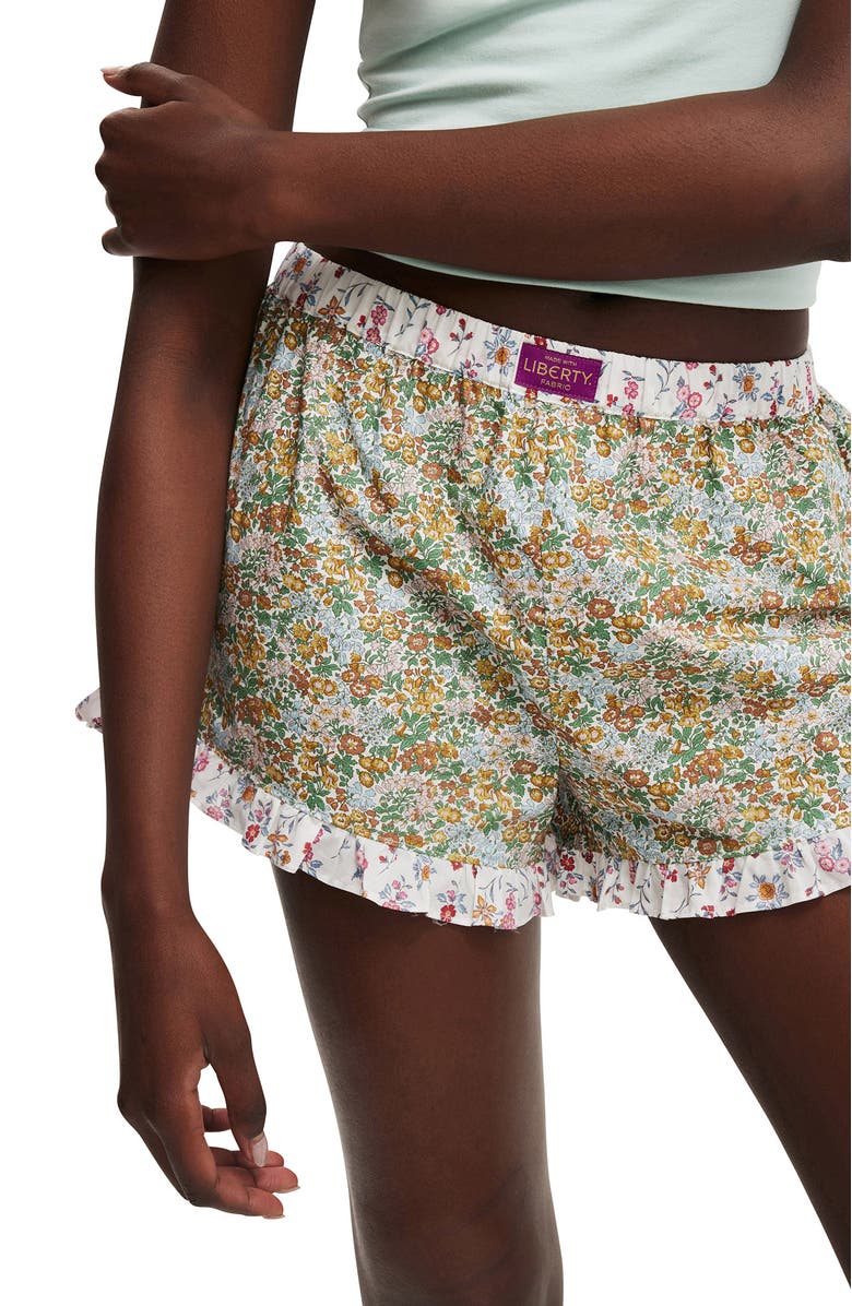 Cotton On Women's Liberty Fabric Bloomer Short, Alternate, color, Penstemon Road Edith Rose