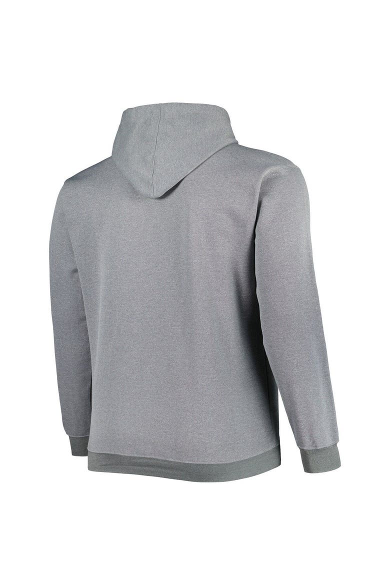 Men's Profile Ash Milwaukee Brewers Big & Tall Pullover Hoodie, Alternate, color, Ash