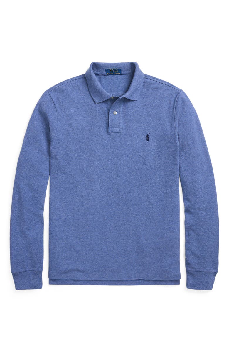 Polo Ralph Lauren Cotton Piqué Long Sleeve Polo, Alternate, color, 
