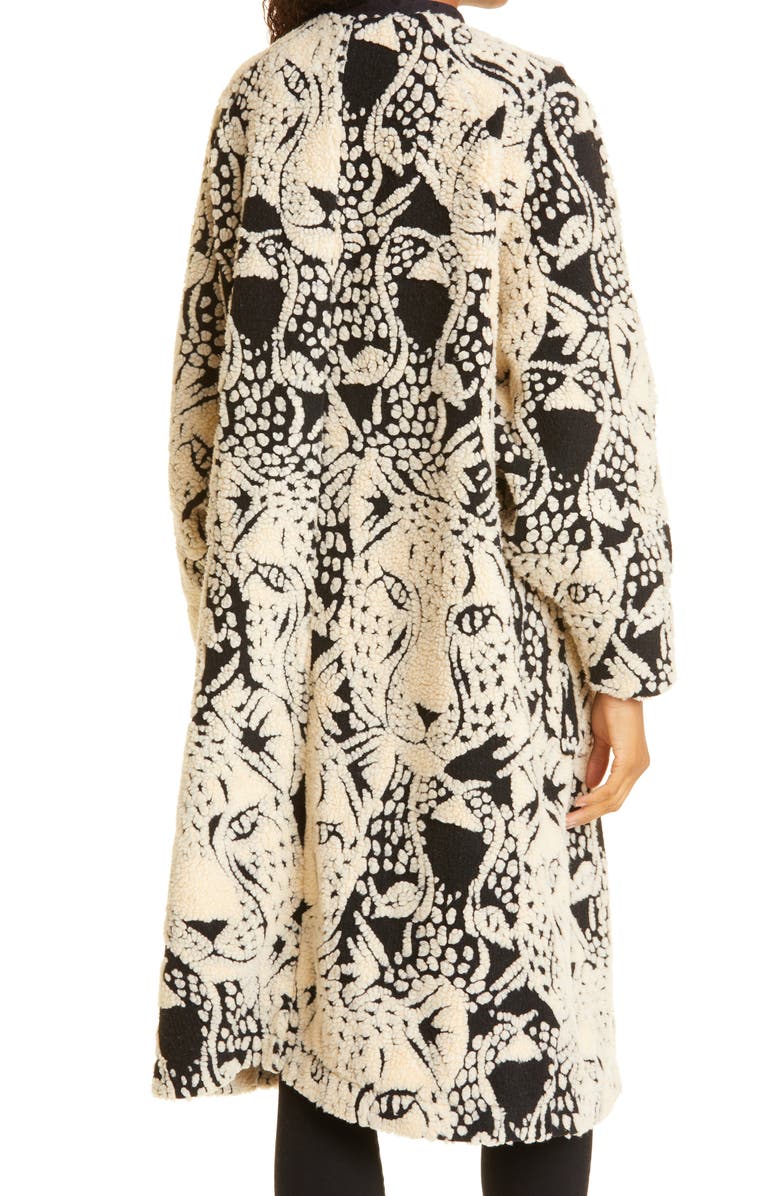 FARM Rio Midnight Leopard Fleece Jacket, Alternate, color, 