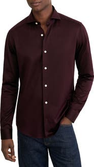 Eton Slim Fit Filo di Scozia Cotton Jacquard Shirt
