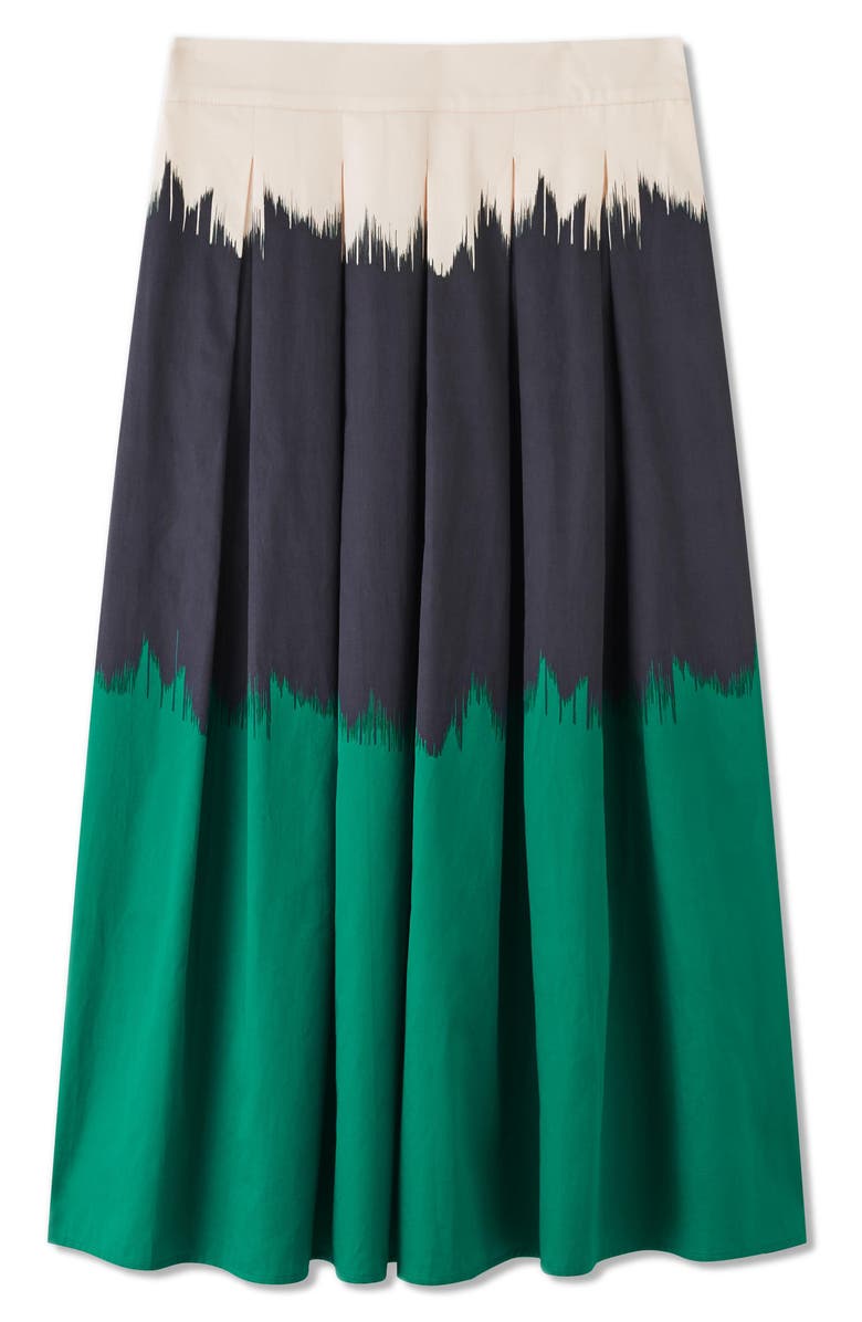 LK Bennett Dora Dip Dye Cotton Skirt, Alternate, color, 