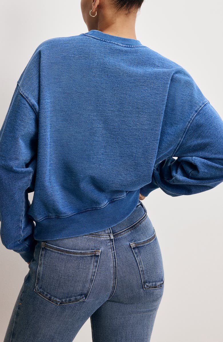 Good American Good Mama Crewneck Sweatshirt, Alternate, color, 