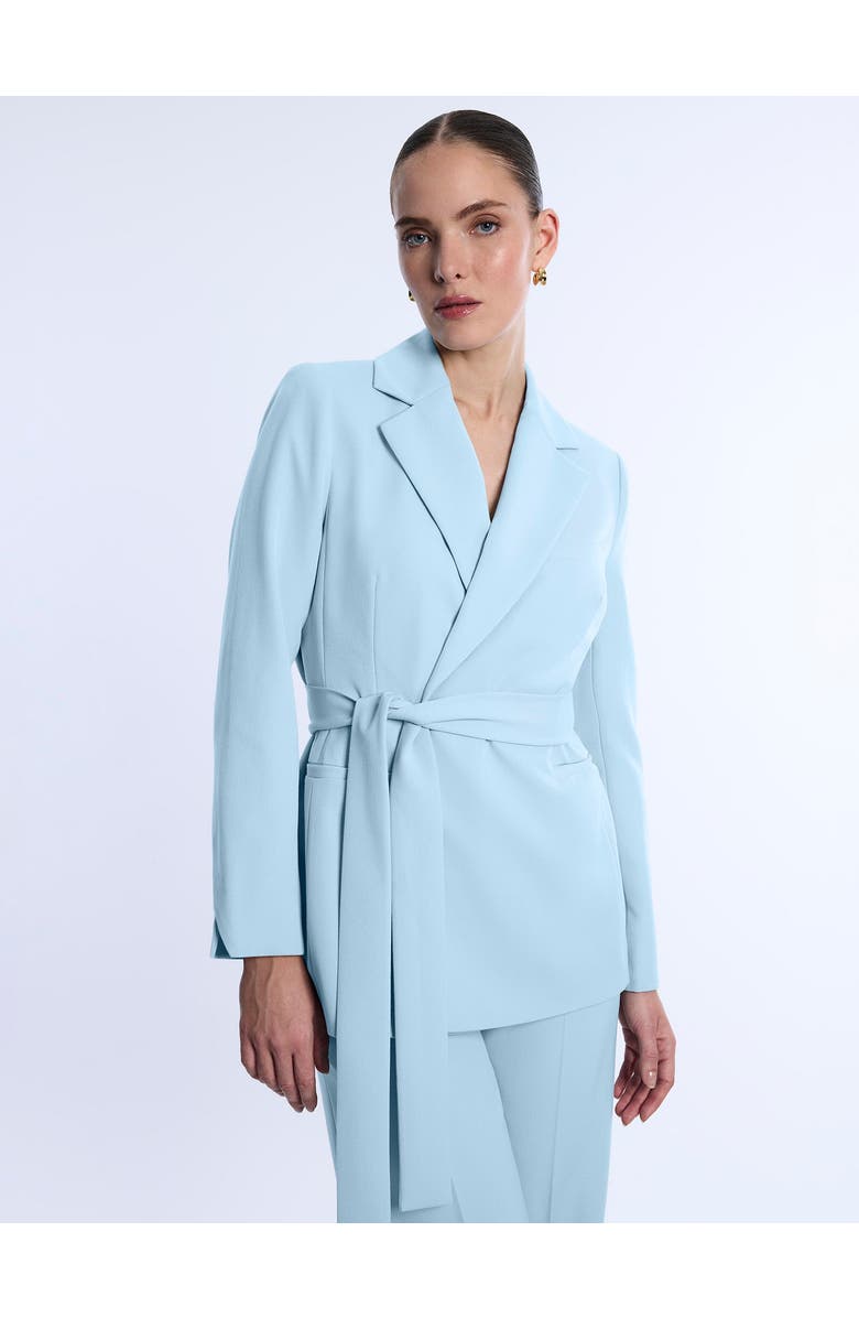 BCBGMAXAZRIA Belted Tailored Jacket, Main, color, Seafoam