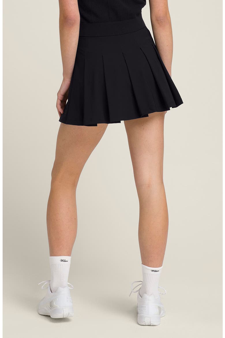 Classic Pleated Tennis Skirt, Alternate, color, BLACK