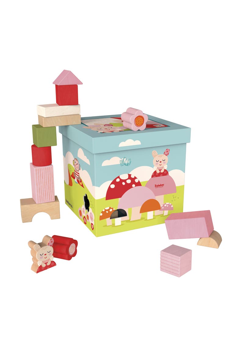 Pippa Bunny Babablocks Building Blocks, Alternate, color, Multi / Pink