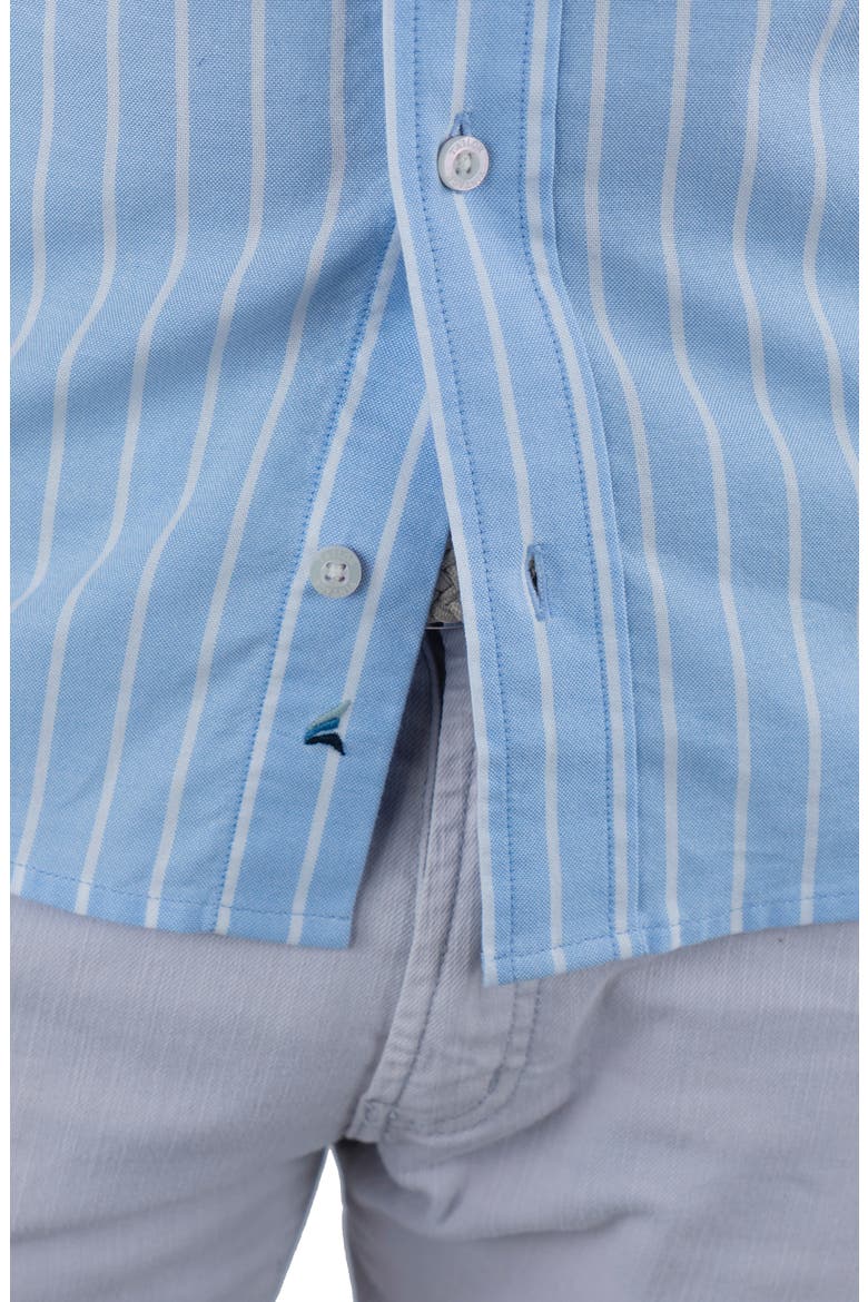 Classic Fit Cotton Oxford Button-Down Shirt, Alternate, color, BLUE STRIPE