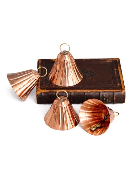 CMK Copper Bell Ornaments - Set of 4