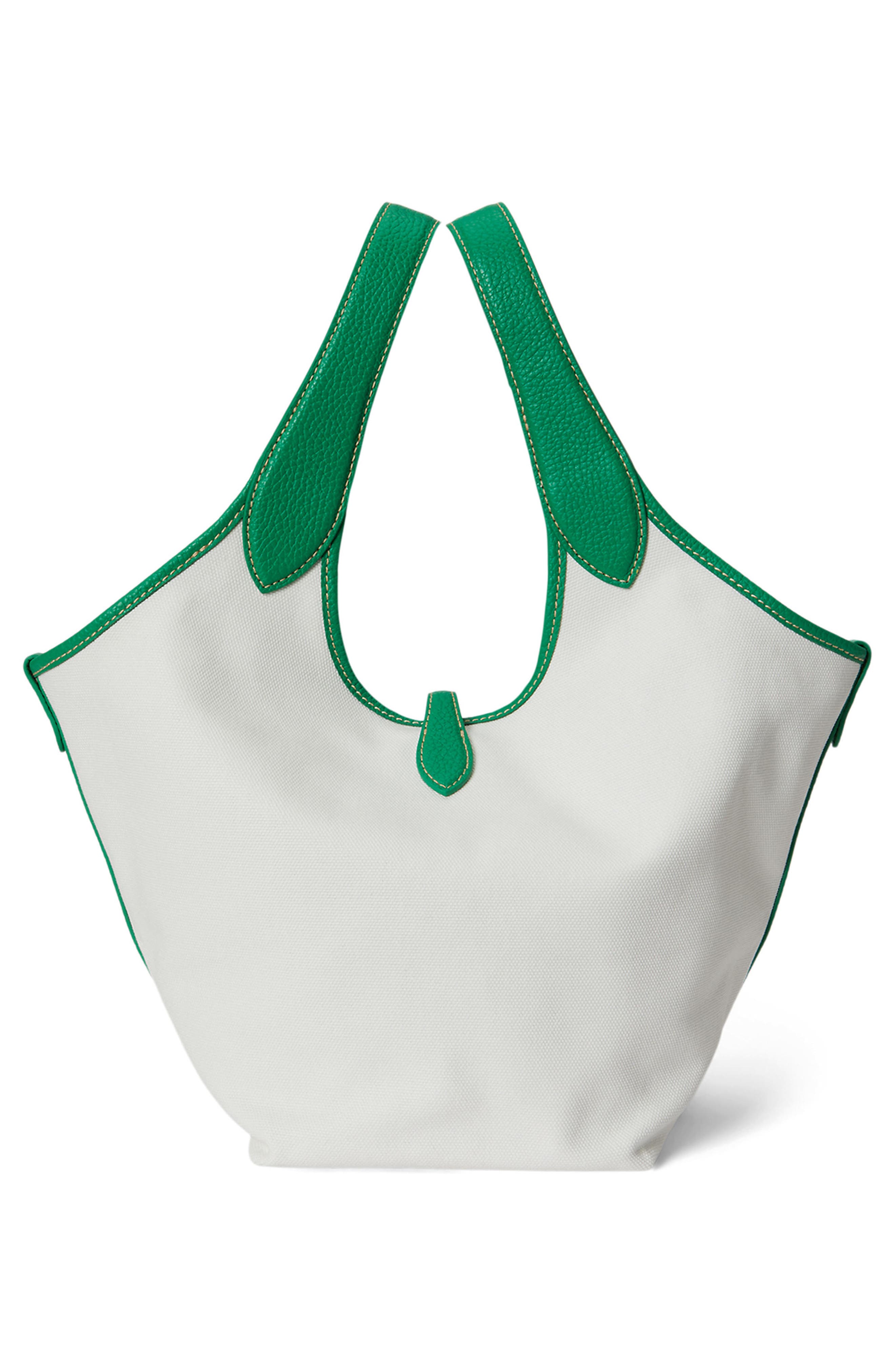 Polo Ralph Lauren Medium Play Canvas Tote, Alternate, color, Paper/ Parrot