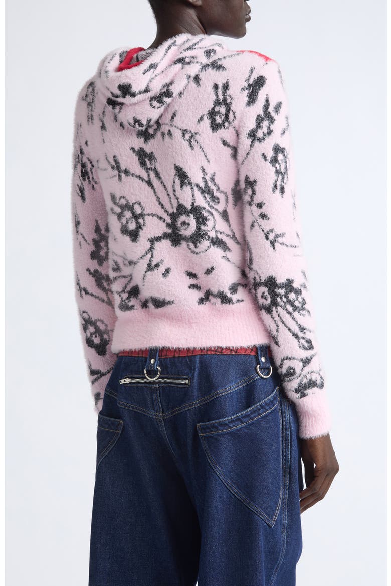 Squizzle Bun Bun Cardigan, Alternate, color, RED MULTI