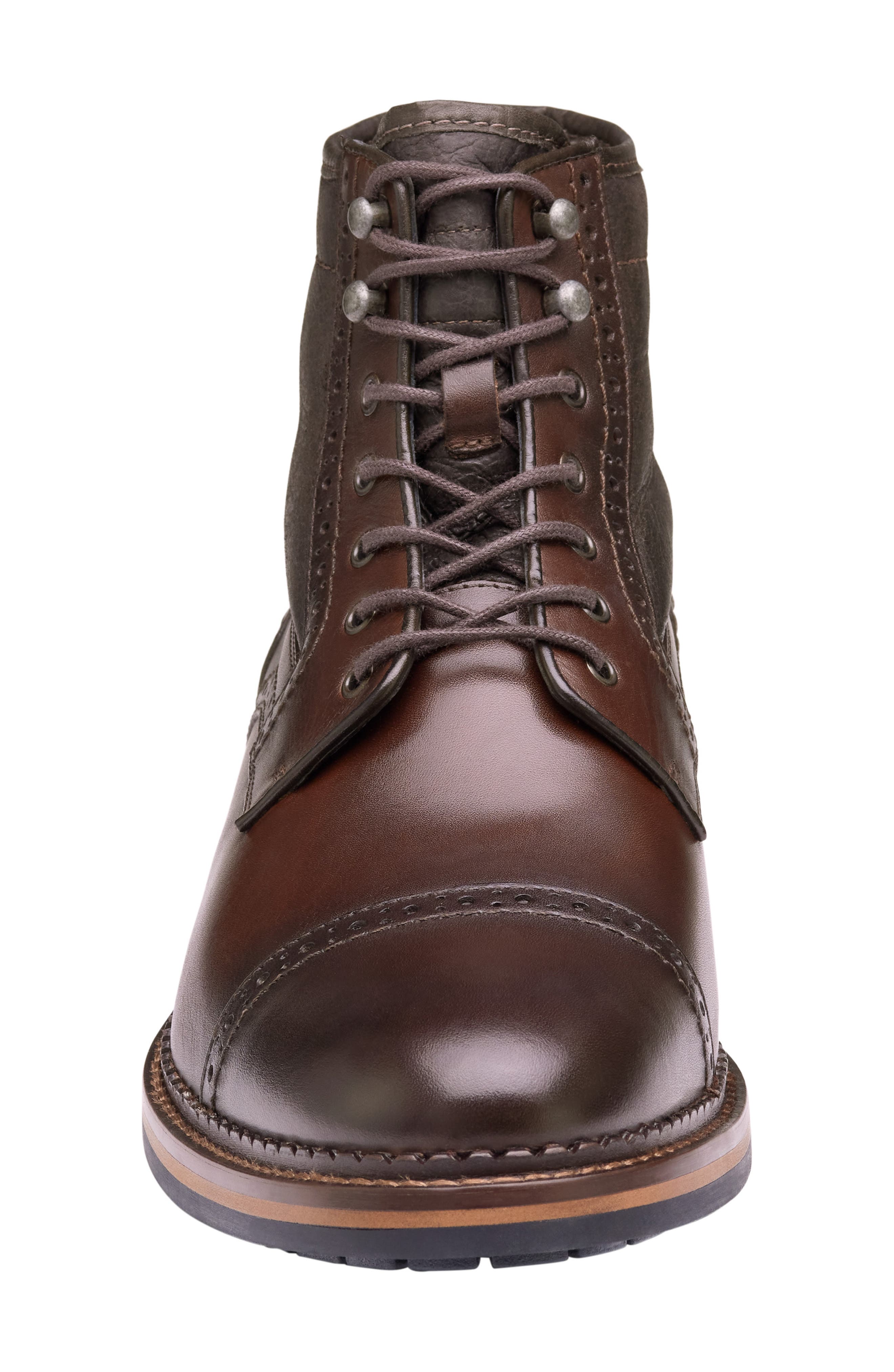 Johnston & Murphy XC Flex Connelly Genuine Shearling Lined Lace-Up Leather Boot, Alternate, color, 