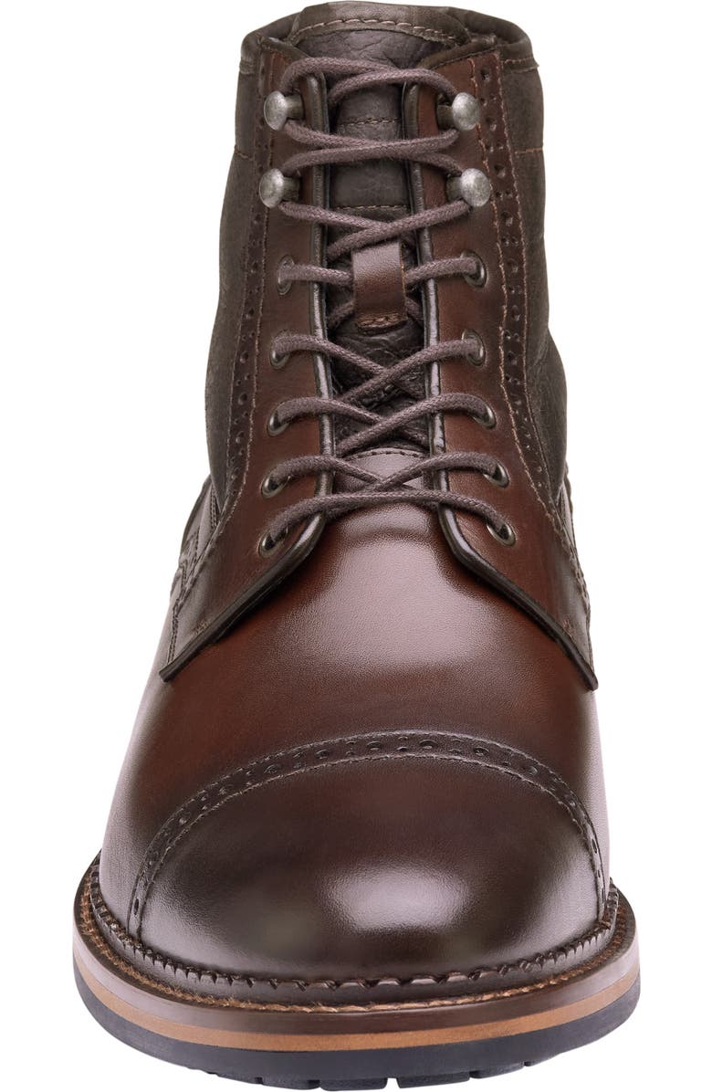 Johnston & Murphy XC Flex Connelly Genuine Shearling Lined Lace-Up Leather Boot, Alternate, color,