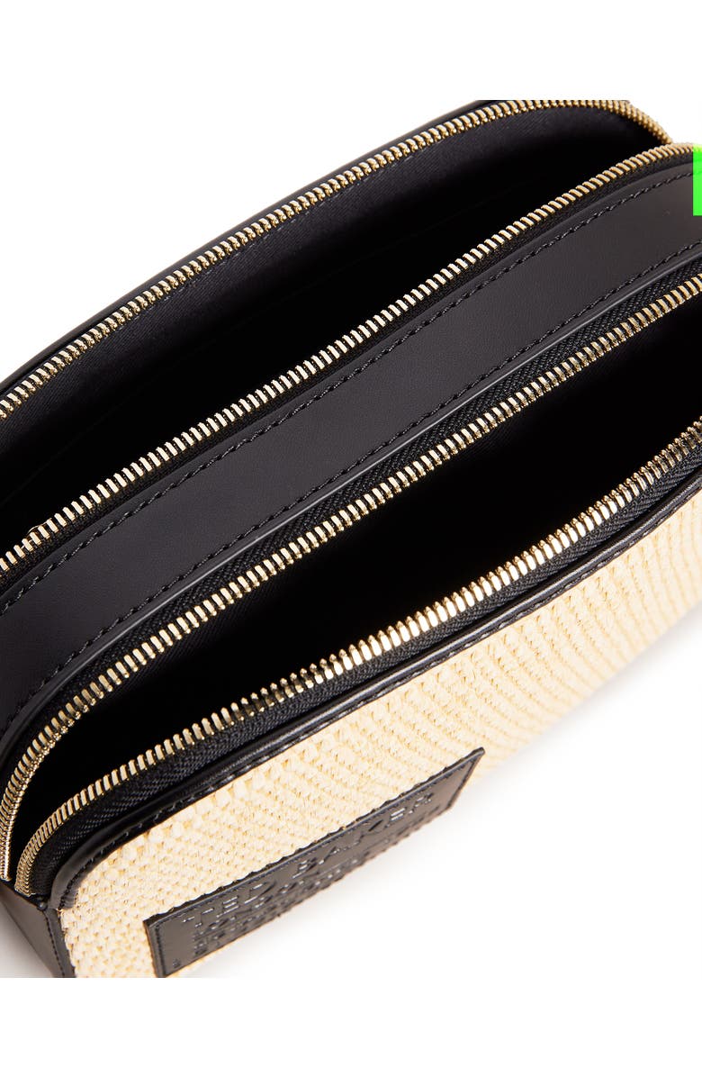 Ted Baker London Stello Leather, Branded Webbing & Raffia Crossbody Bag, Alternate, color,