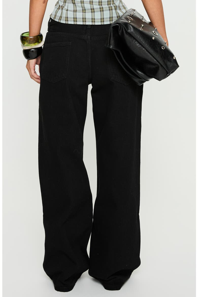 Serenitia Relaxed Jeans, Alternate, color, JET BLACK