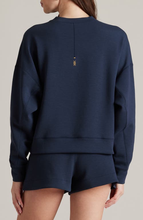 Shop Rhone Dreamglow Oversize Sweatshirt In Navy Blue