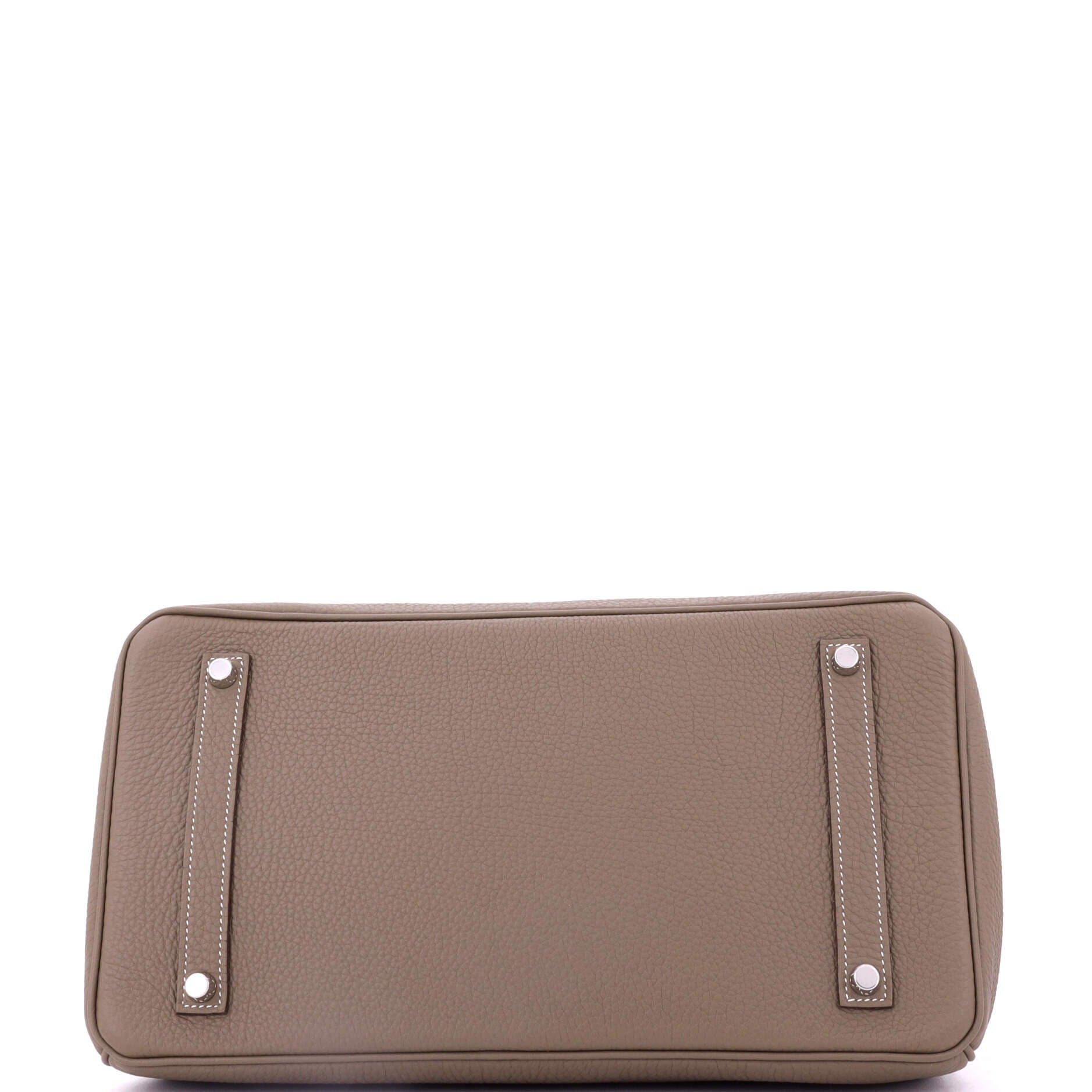 Pre-Owned Hermes Birkin Handbag Grey Togo with Palladium Hardware 35, Alternate, color, 