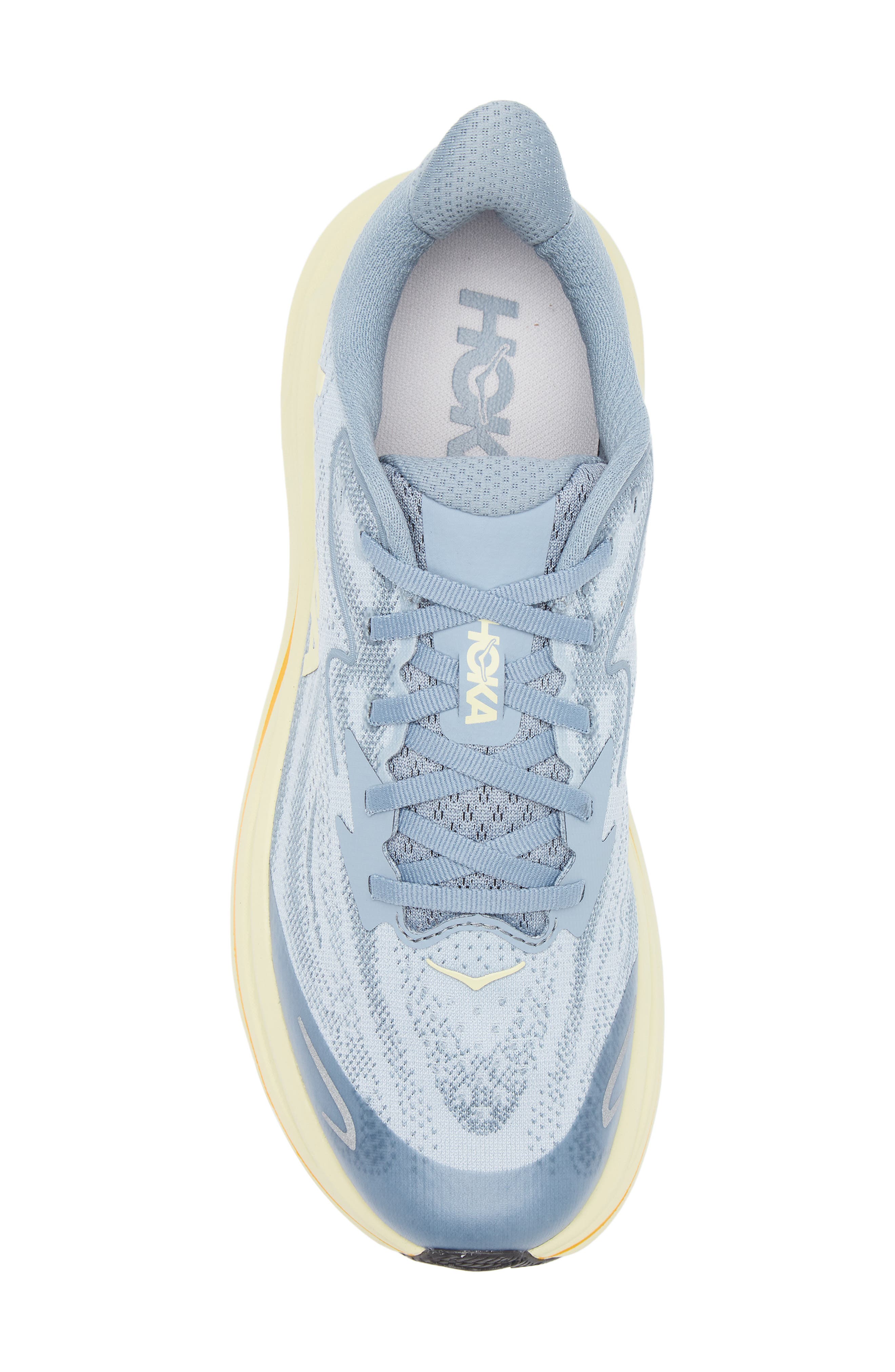Kids' Clifton 10 Running Sneaker, Alternate, color, MINERAL BLUE / PAMPAS GRASS
