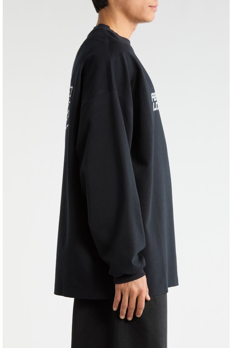 '90s Logo Long Sleeve Graphic T-Shirt, Alternate, color, VINTAGE BLACK