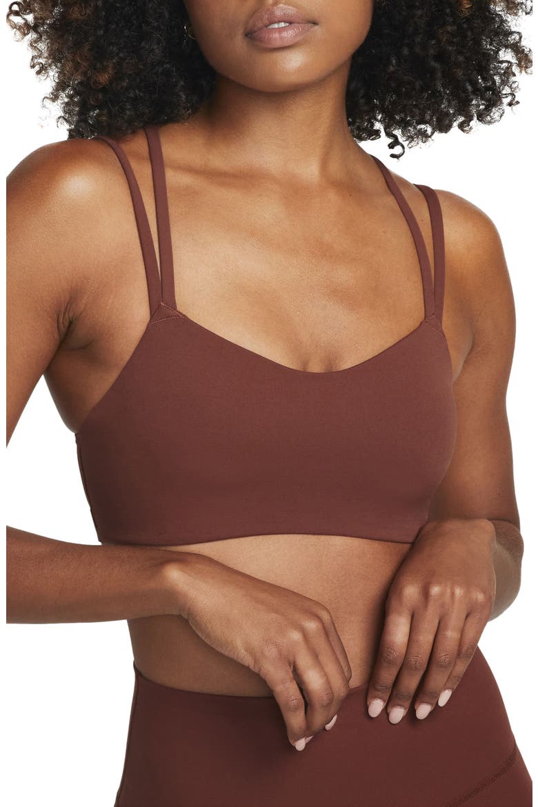 Zenvy Strappy Light-Support Padded Sports Bra, Main, color, DARK PONY/ SAIL