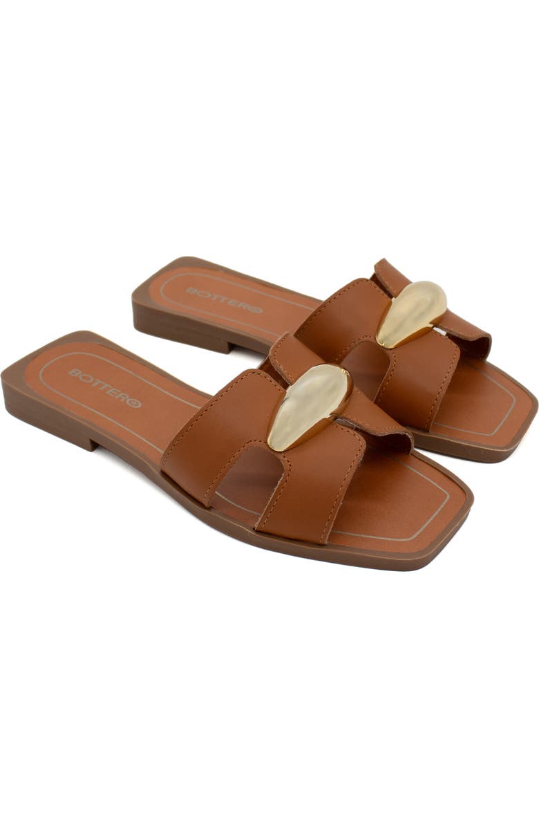 Bottero Cutout Slide Sandal, Main, color, Caramelo